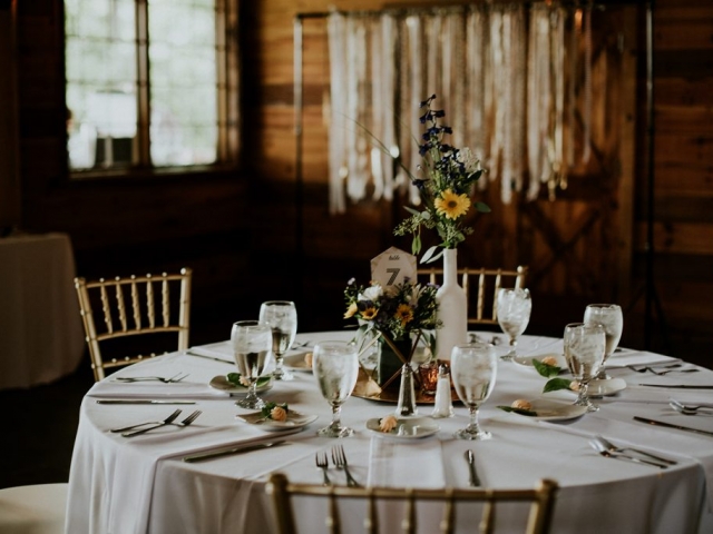 The Floral Masters Wedding Ceremony Floral Centerpieces