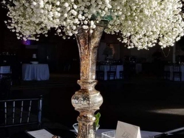 The Floral Masters Wedding Ceremony Floral Centerpieces