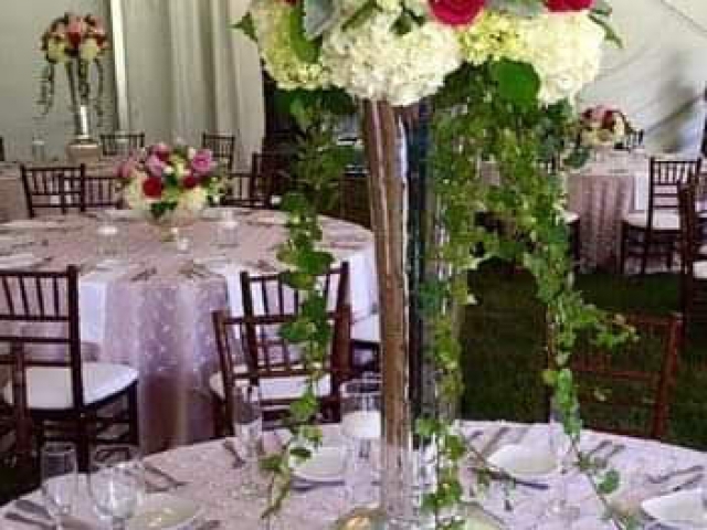 The Floral Masters Wedding Ceremony Floral Centerpieces