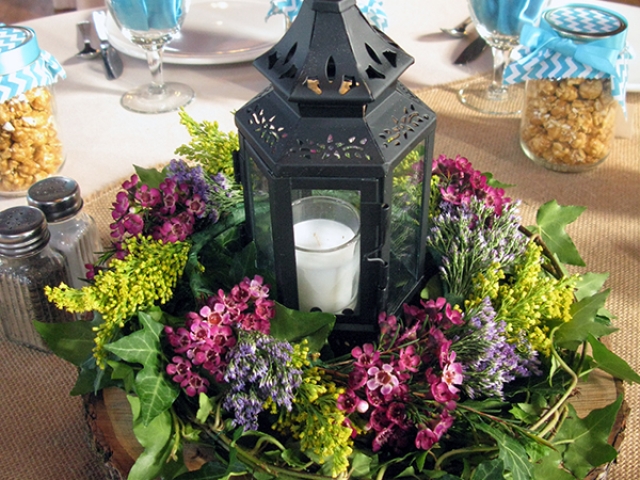 The Floral Masters Wedding Ceremony Floral Centerpieces